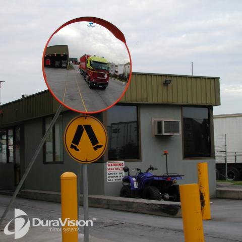 1000mm DeLuxe Traffic Acrylic Convex Mirror