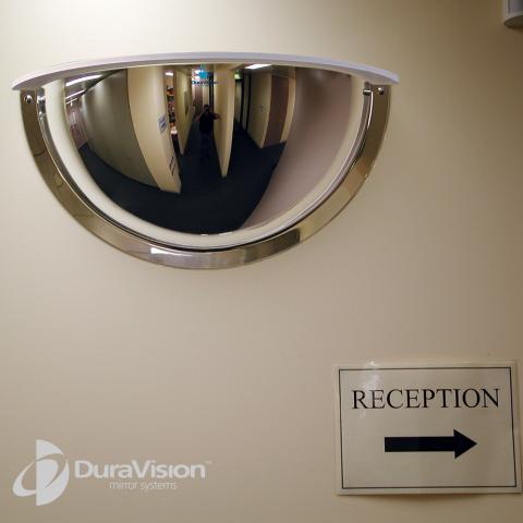 600mm DeLuxe Half Dome Convex Mirror