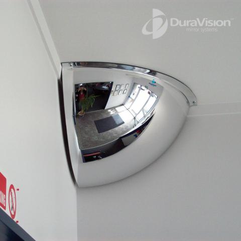 900mm Quarter Dome Convex Mirror
