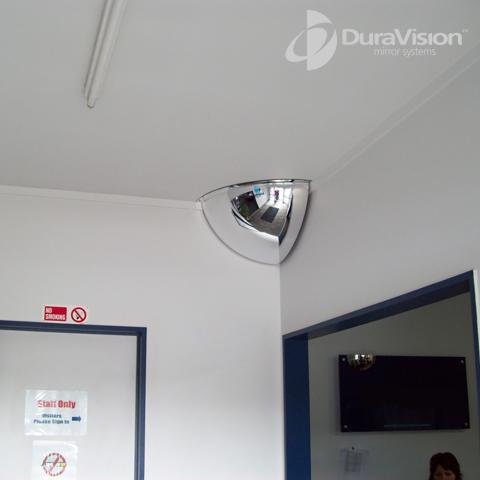 900mm Quarter Dome Convex Mirror