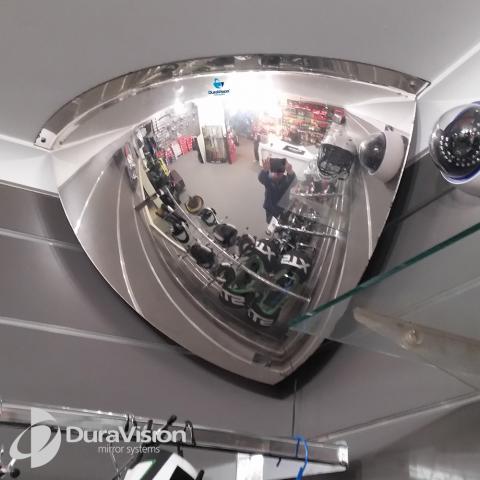 900mm Quarter Dome Convex Mirror